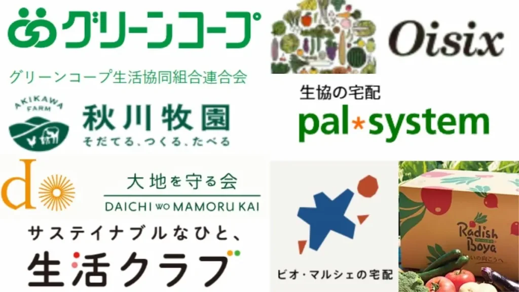 無添加宅配８社名画像