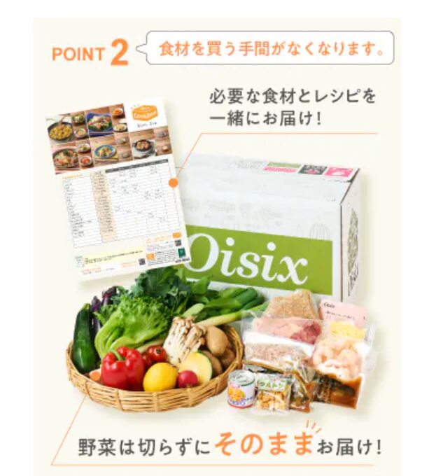 オイシックスクックボックス説明画像ポイント2