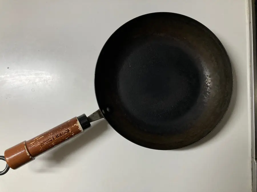 20年愛用の鉄フライパン極